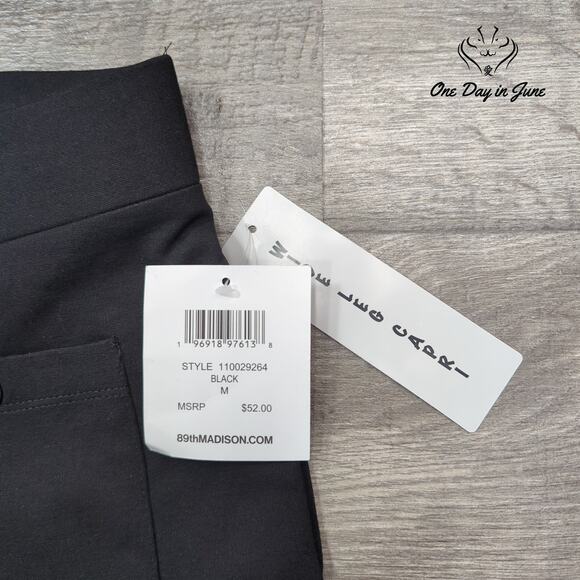 89th & Madison Wide Leg Capri Pants Size M - Picture 2 of 6